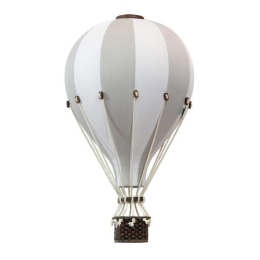 Luftballong -Grå/vit - Medium 33 cm